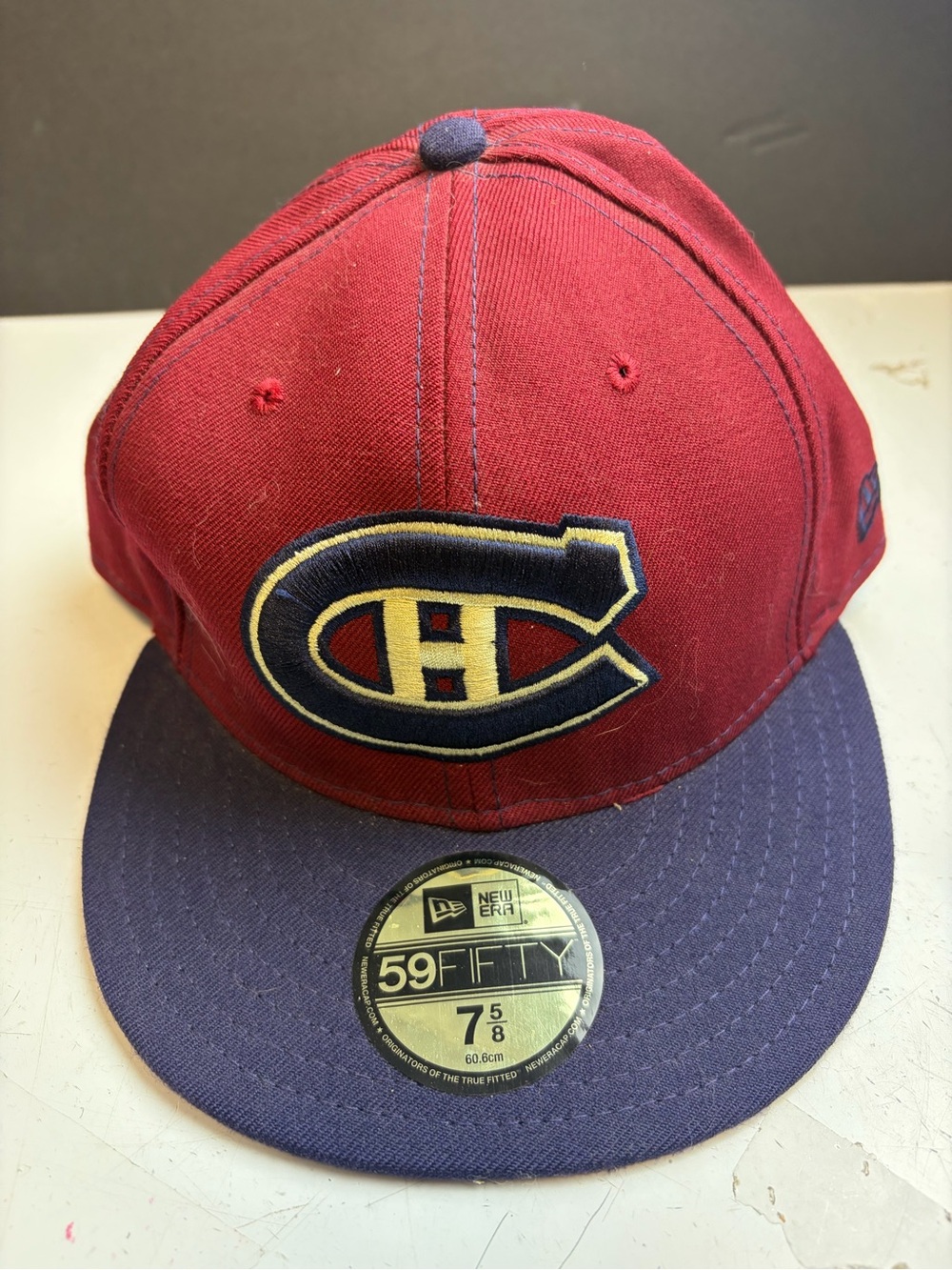 New Era Montreal Canadiens Fitted Cap - Maroon & Navy